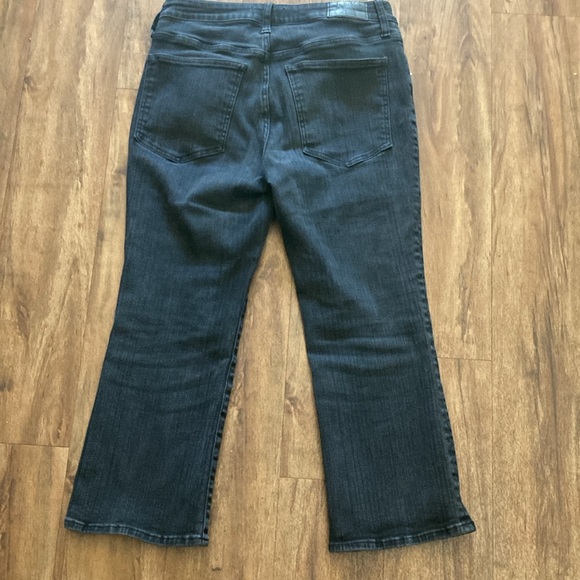 Madewell curvy petite kick out jeans distressed black size 30 petite - Picture 6 of 9